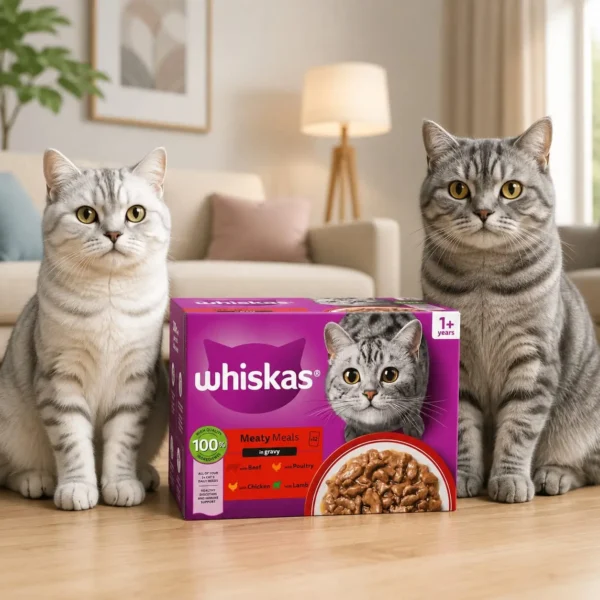 Whiskas Meaty Meals in Gravy Wet Cat Food 85g