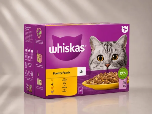 Whiskas Poultry Feasts in Jelly Wet Cat Food Multipack