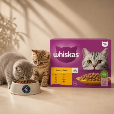 Whiskas Cat Food Poultry Feasts in Jelly Wet Food Multipack