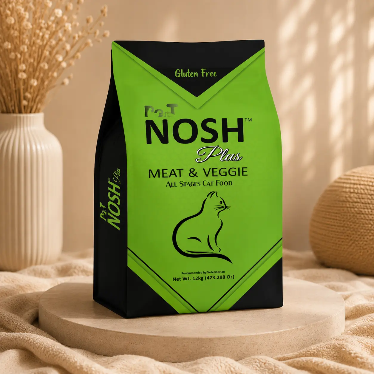 Pet Nosh Plus Cat Food Meat & Veggie 1.2kg - Image 2